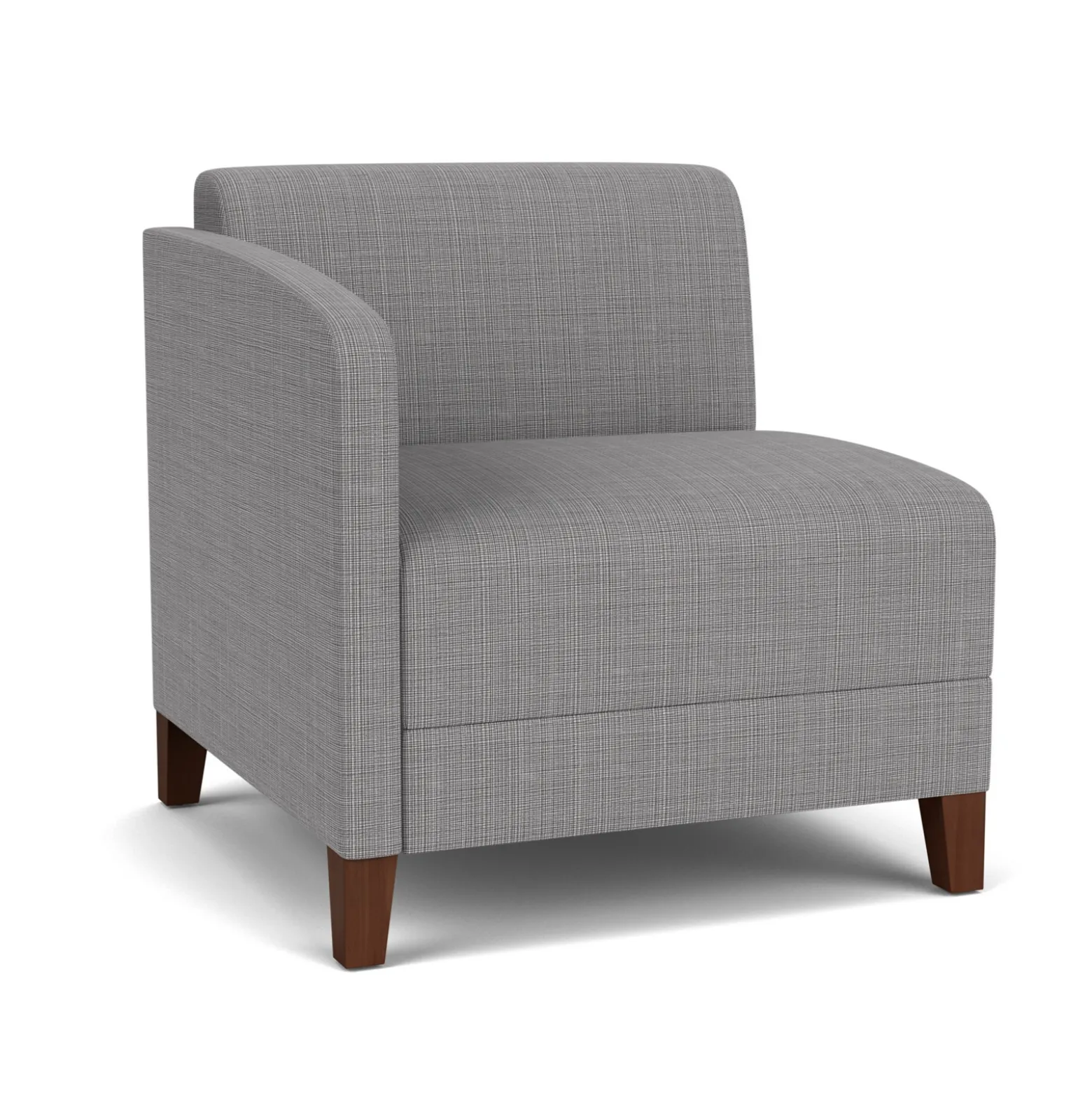 Social Right Arm Guest Chair in Premium Upholstery