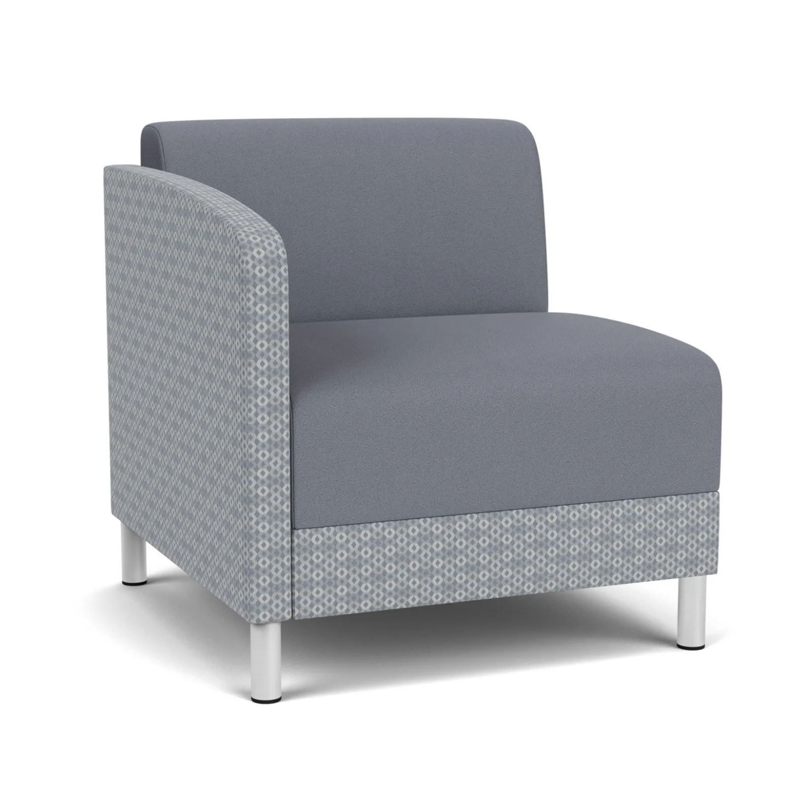 Social Right Arm Guest Chair in Premium Upholstery