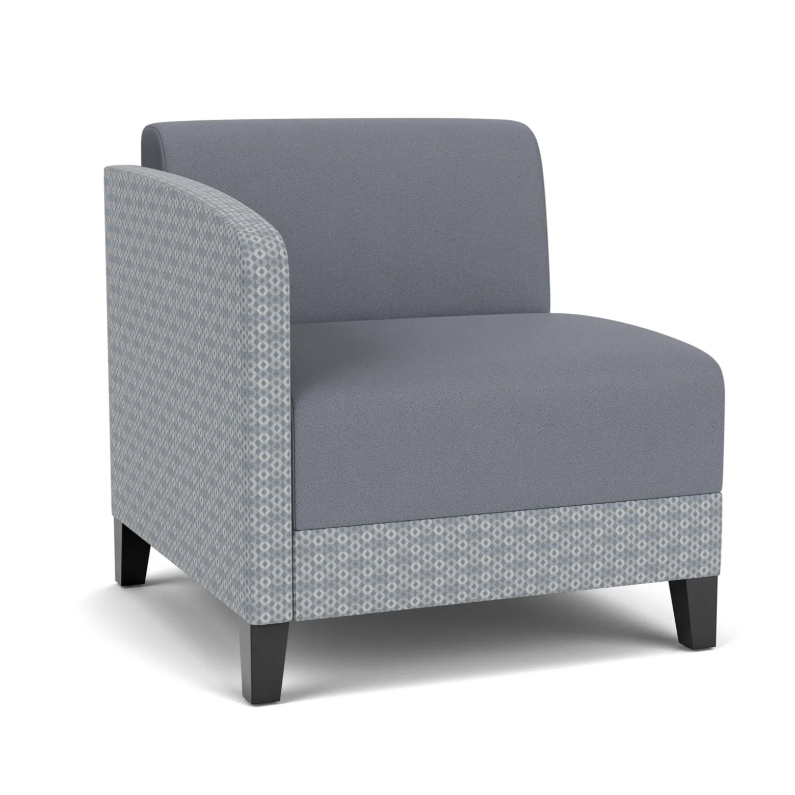 Social Right Arm Guest Chair in Premium Upholstery