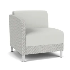 Social Right Arm Guest Chair in Premium Upholstery