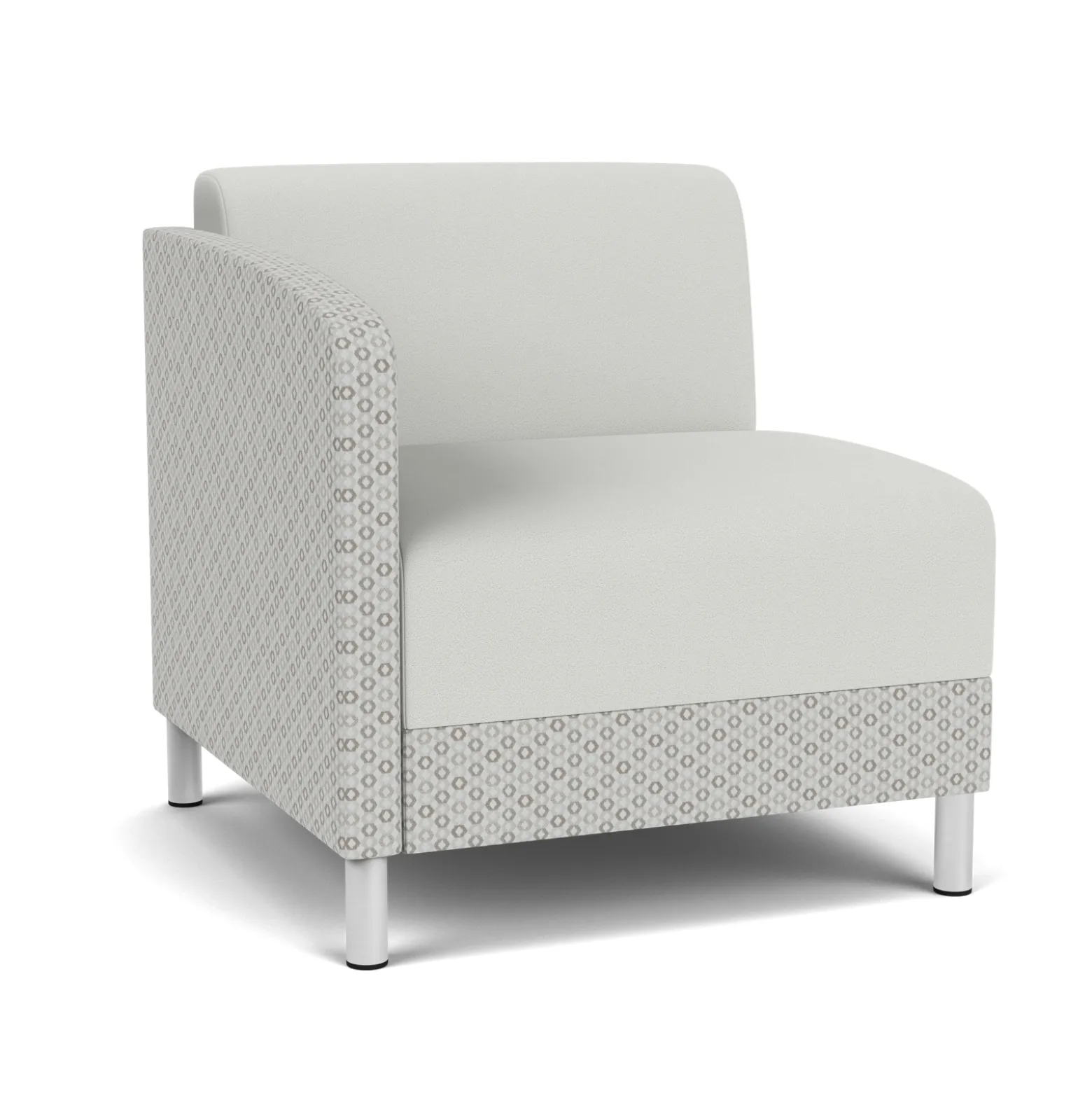 Social Right Arm Guest Chair in Premium Upholstery