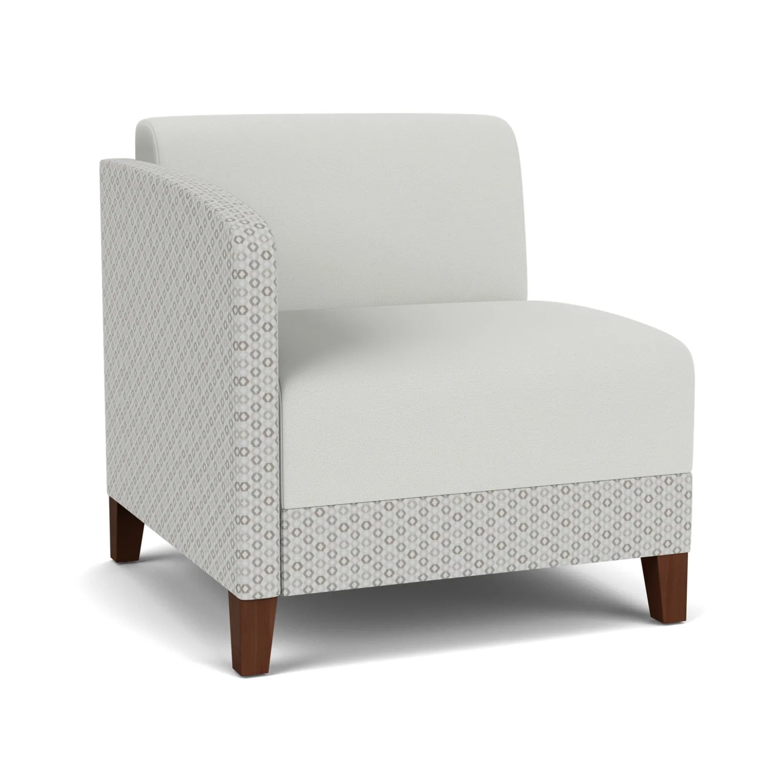 Social Right Arm Guest Chair in Premium Upholstery