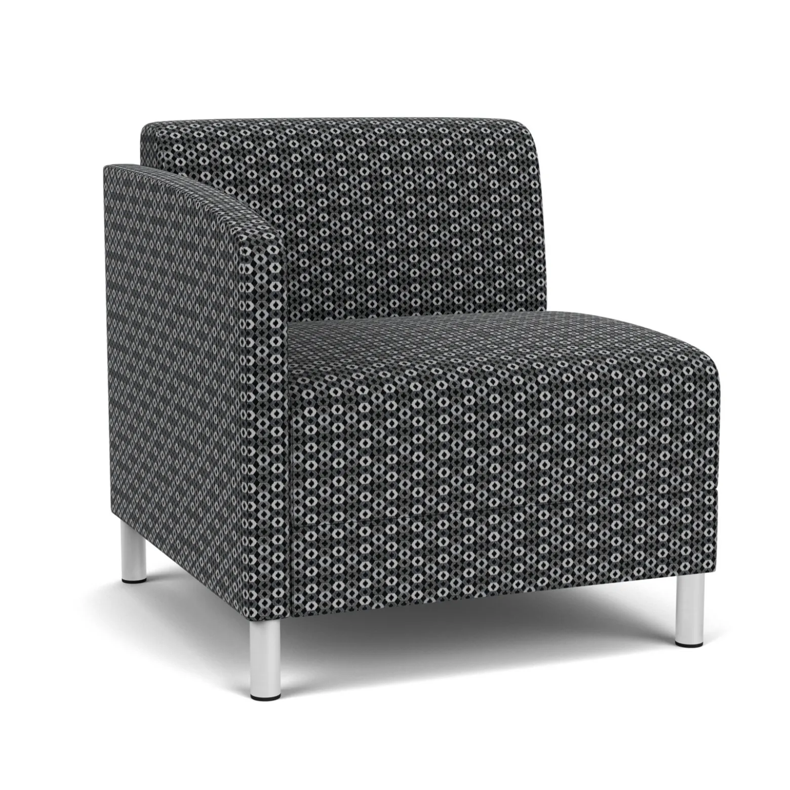 Social Right Arm Guest Chair in Premium Upholstery