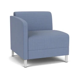 Social Right Arm Guest Chair in Premium Upholstery