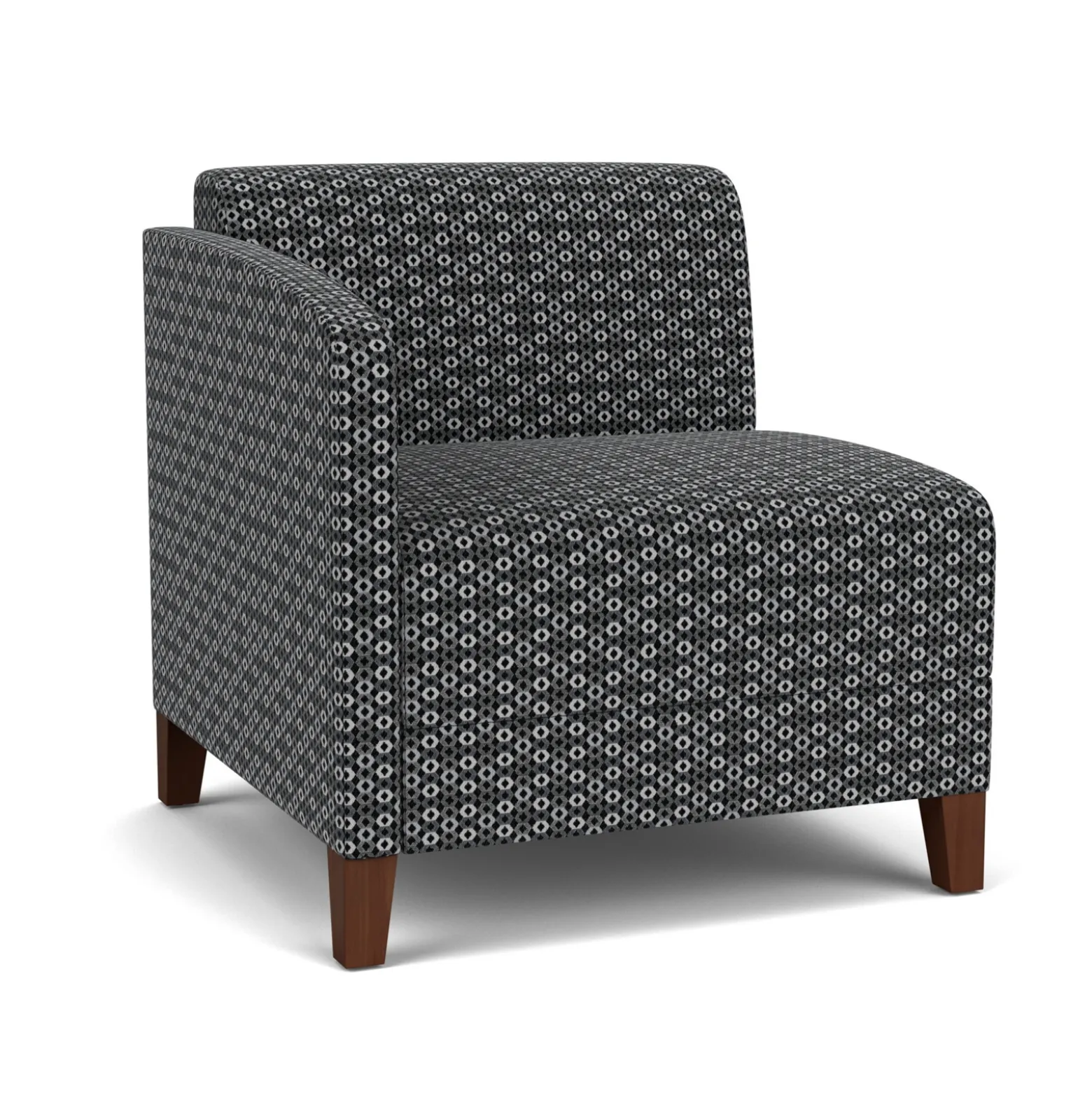 Social Right Arm Guest Chair in Premium Upholstery