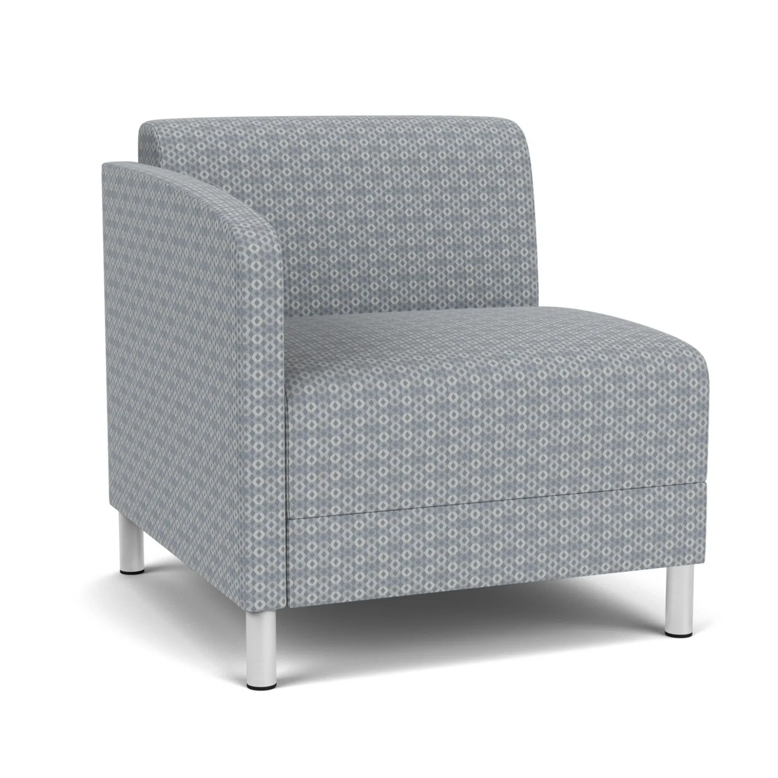 Social Right Arm Guest Chair in Premium Upholstery