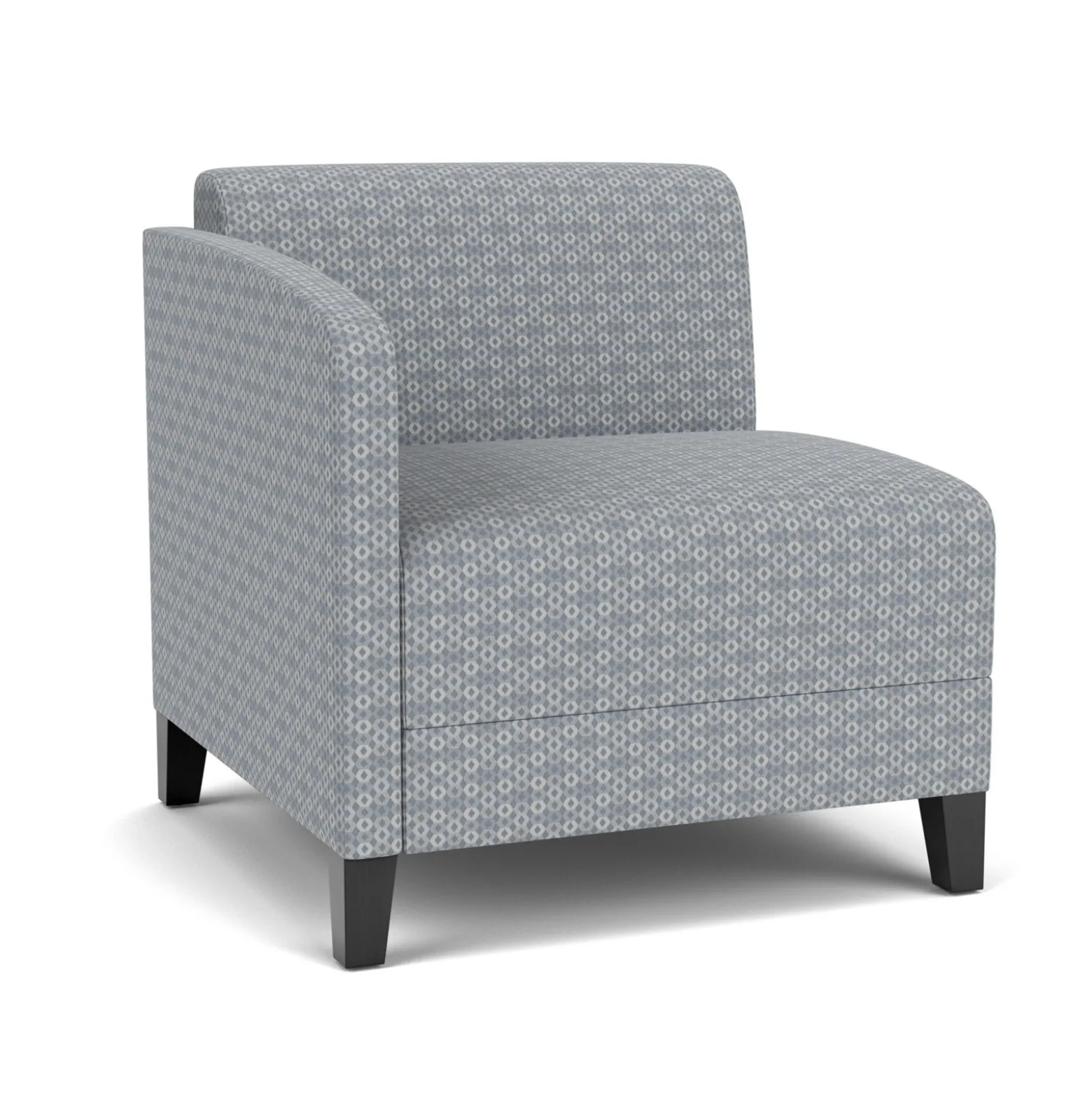 Social Right Arm Guest Chair in Premium Upholstery