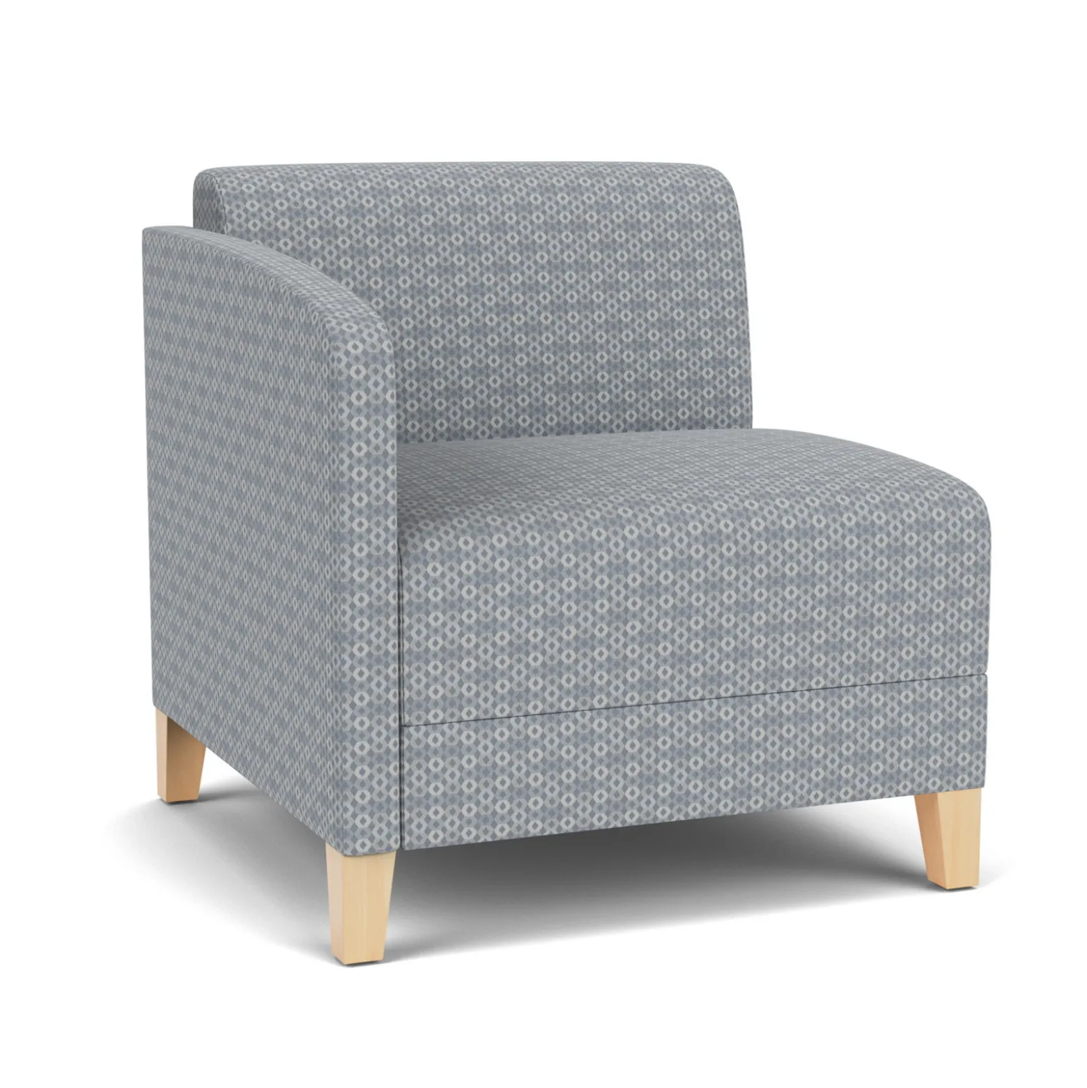 Social Right Arm Guest Chair in Premium Upholstery