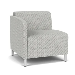 Social Right Arm Guest Chair in Premium Upholstery