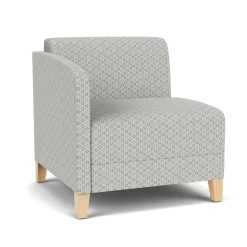 Social Right Arm Guest Chair in Premium Upholstery