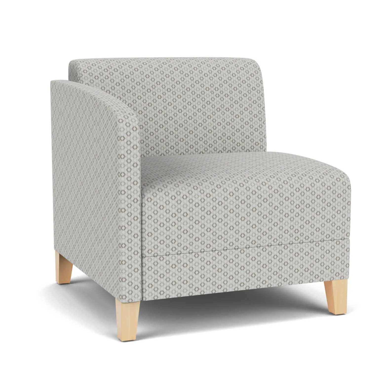 Social Right Arm Guest Chair in Premium Upholstery