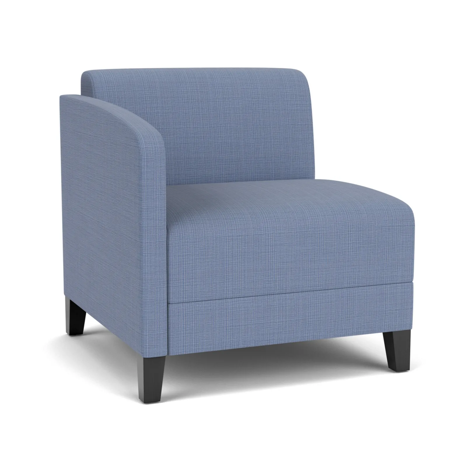 Social Right Arm Guest Chair in Premium Upholstery