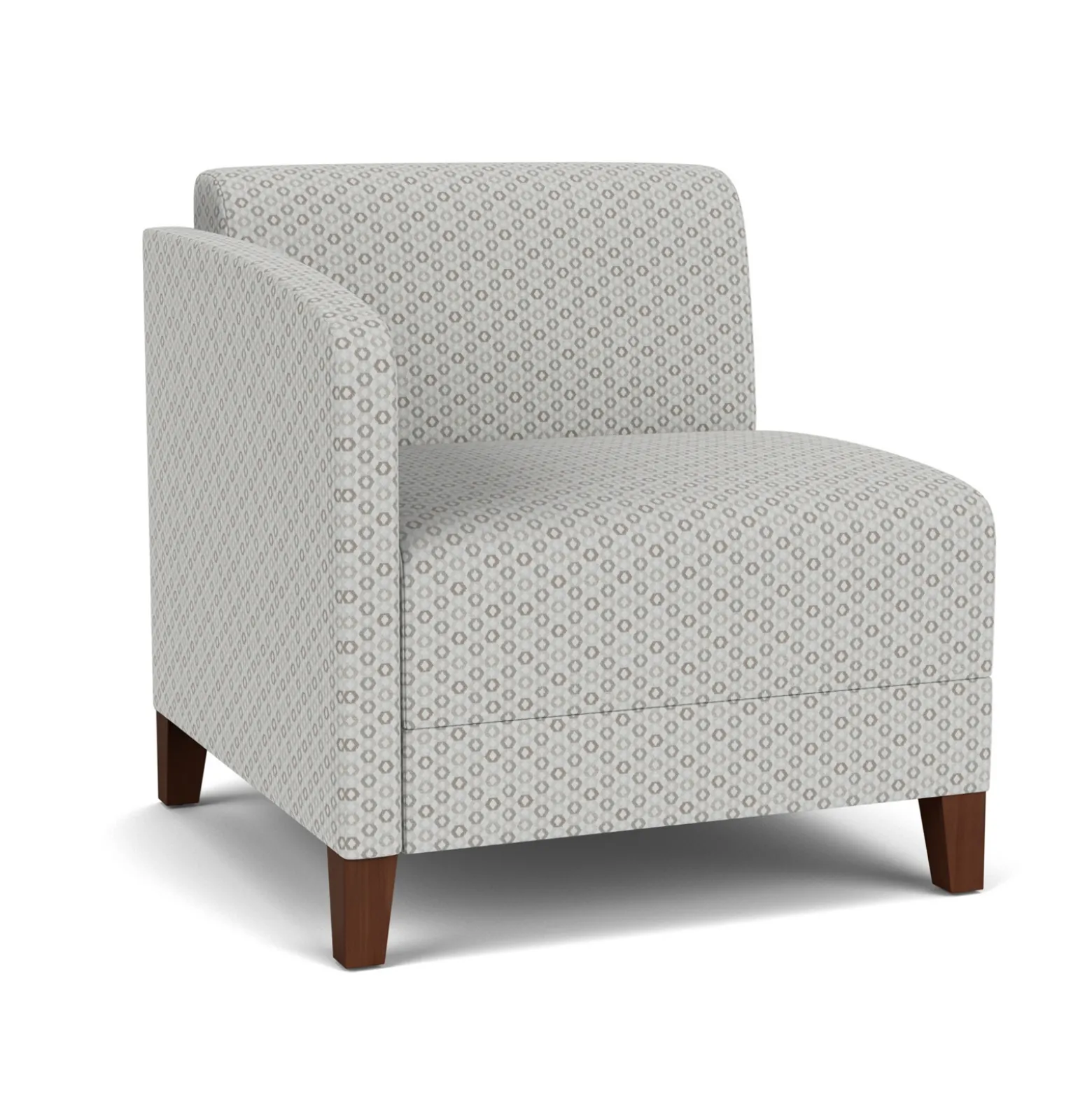 Social Right Arm Guest Chair in Premium Upholstery