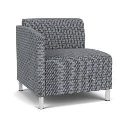 Social Right Arm Guest Chair in Premium Upholstery