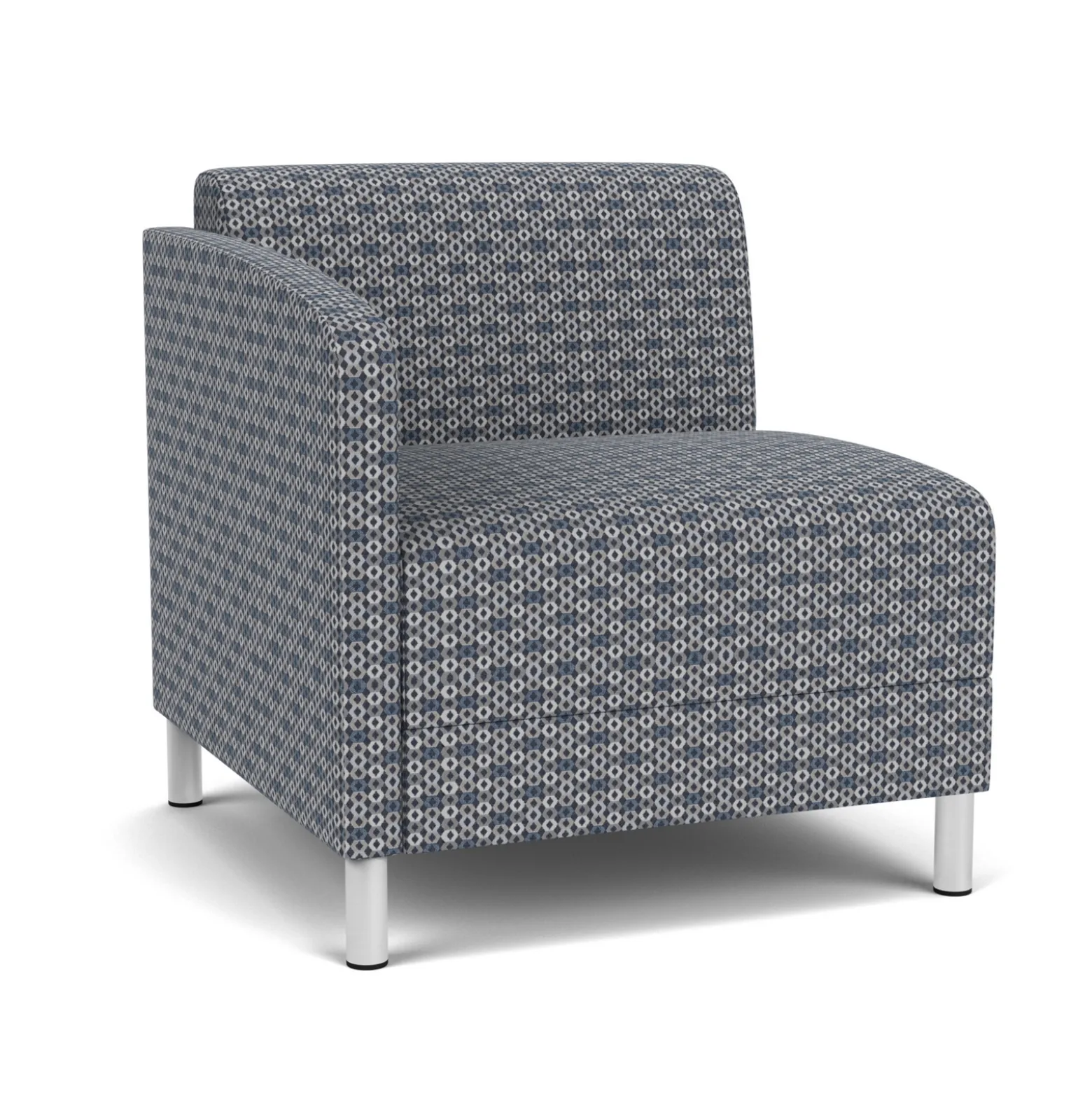 Social Right Arm Guest Chair in Premium Upholstery