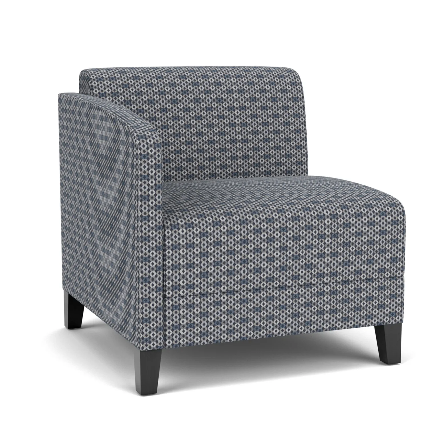 Social Right Arm Guest Chair in Premium Upholstery