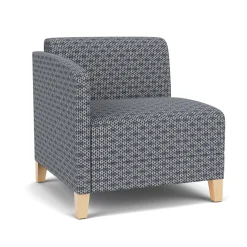 Social Right Arm Guest Chair in Premium Upholstery