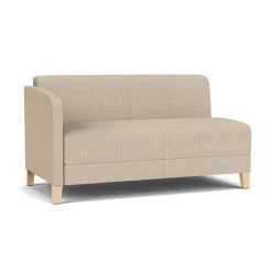 Social Right Arm Loveseat in Premium Upholstery