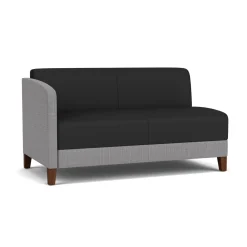 Social Right Arm Loveseat in Premium Upholstery