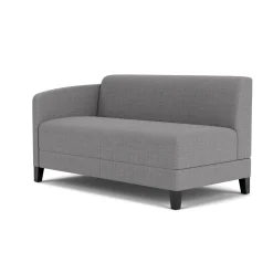 Social Right Arm Loveseat in Premium Upholstery