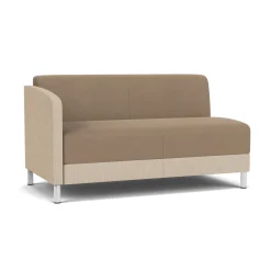 Social Right Arm Loveseat in Premium Upholstery