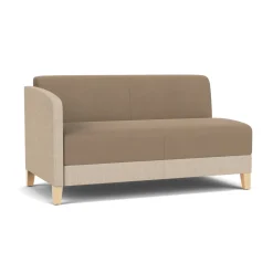 Social Right Arm Loveseat in Premium Upholstery