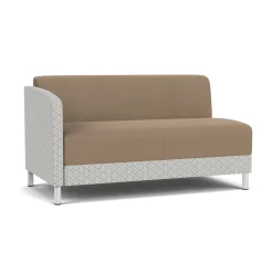 Social Right Arm Loveseat in Premium Upholstery