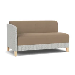 Social Right Arm Loveseat in Premium Upholstery