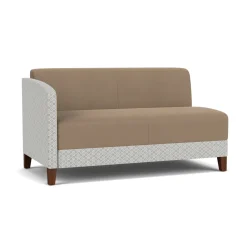 Social Right Arm Loveseat in Premium Upholstery