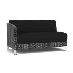 Social Right Arm Loveseat in Premium Upholstery