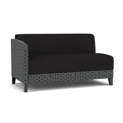 Social Right Arm Loveseat in Premium Upholstery