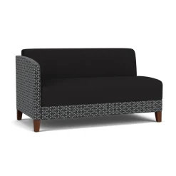Social Right Arm Loveseat in Premium Upholstery