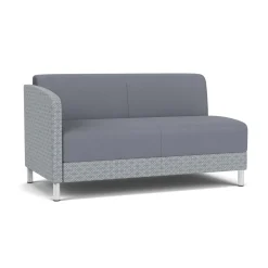 Social Right Arm Loveseat in Premium Upholstery