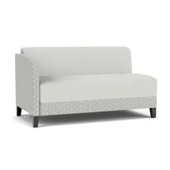 Social Right Arm Loveseat in Premium Upholstery