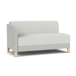 Social Right Arm Loveseat in Premium Upholstery