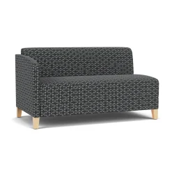 Social Right Arm Loveseat in Premium Upholstery