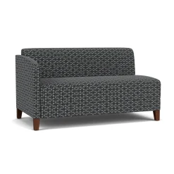 Social Right Arm Loveseat in Premium Upholstery