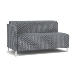 Social Right Arm Loveseat in Premium Upholstery
