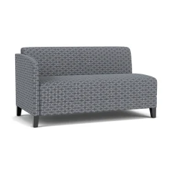 Social Right Arm Loveseat in Premium Upholstery