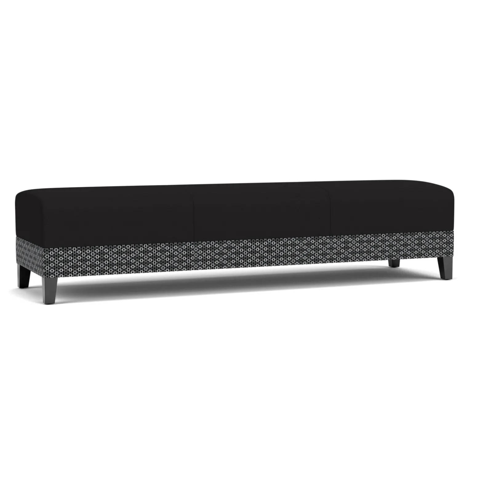 Social Three Seat Bench in Premium Upholstery