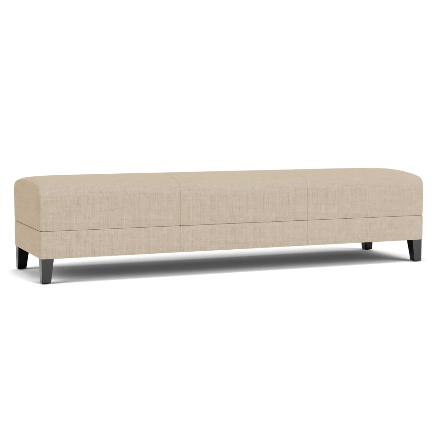 Social Three Seat Bench in Premium Upholstery
