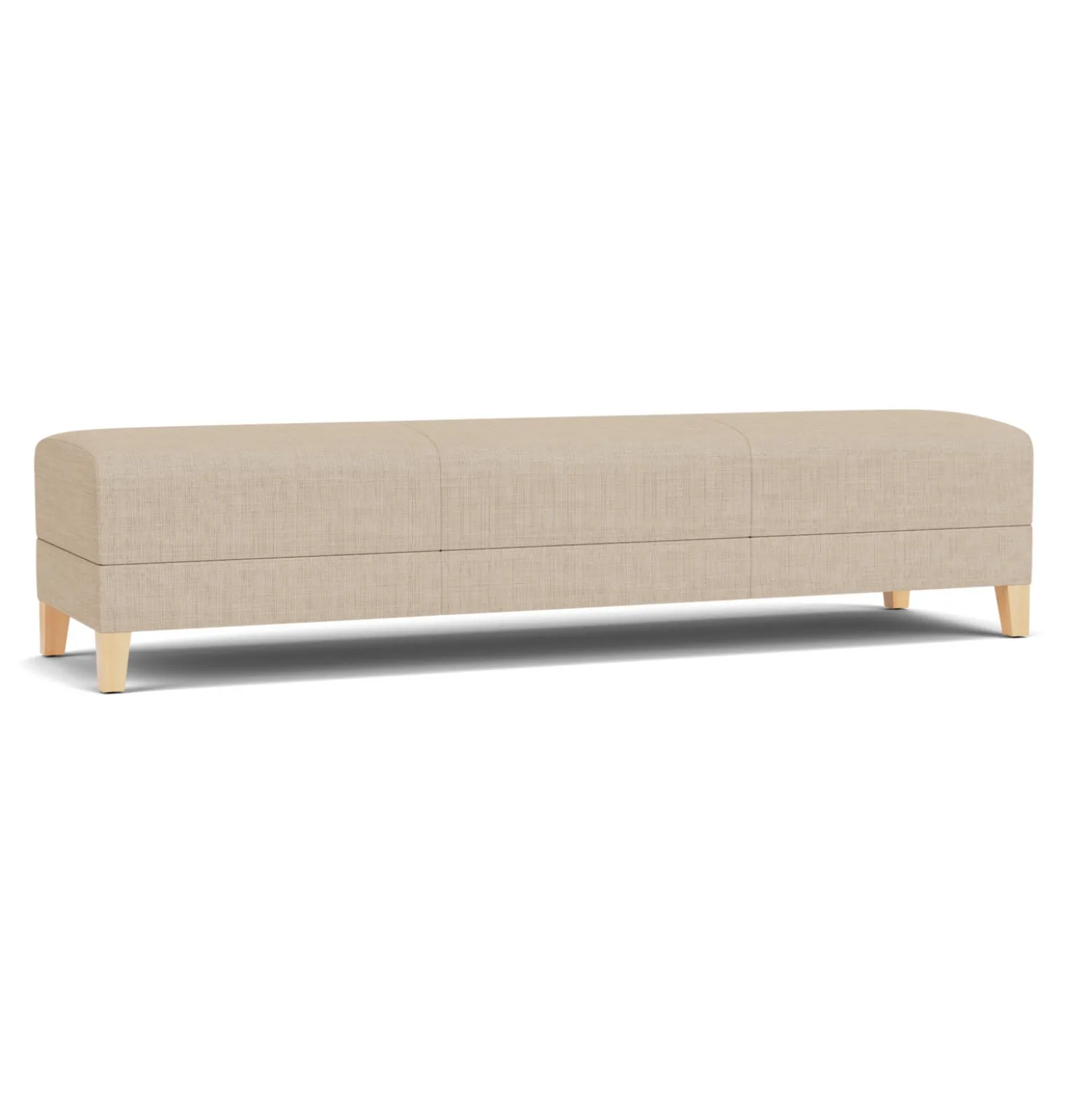 Social Three Seat Bench in Premium Upholstery