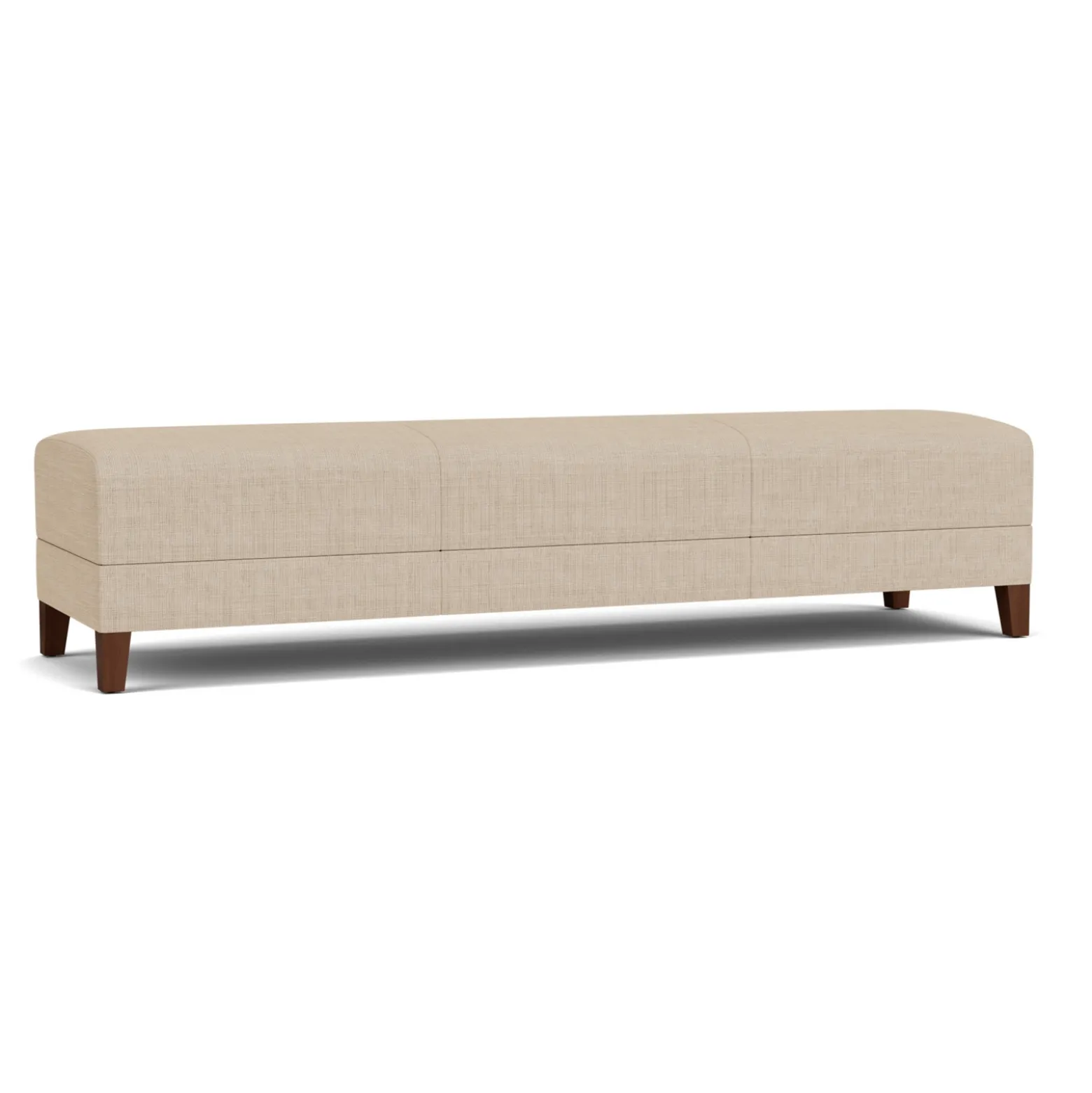 Social Three Seat Bench in Premium Upholstery