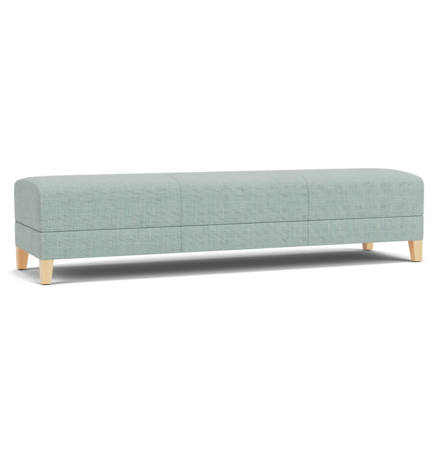 Social Three Seat Bench in Premium Upholstery