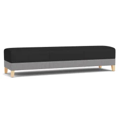 Social Three Seat Bench in Premium Upholstery