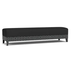 Social Three Seat Bench in Premium Upholstery
