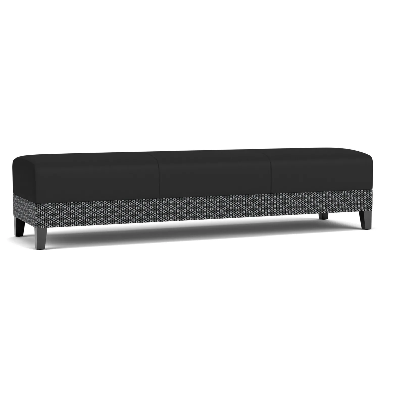 Social Three Seat Bench in Premium Upholstery