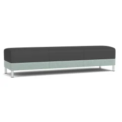 Social Three Seat Bench in Premium Upholstery
