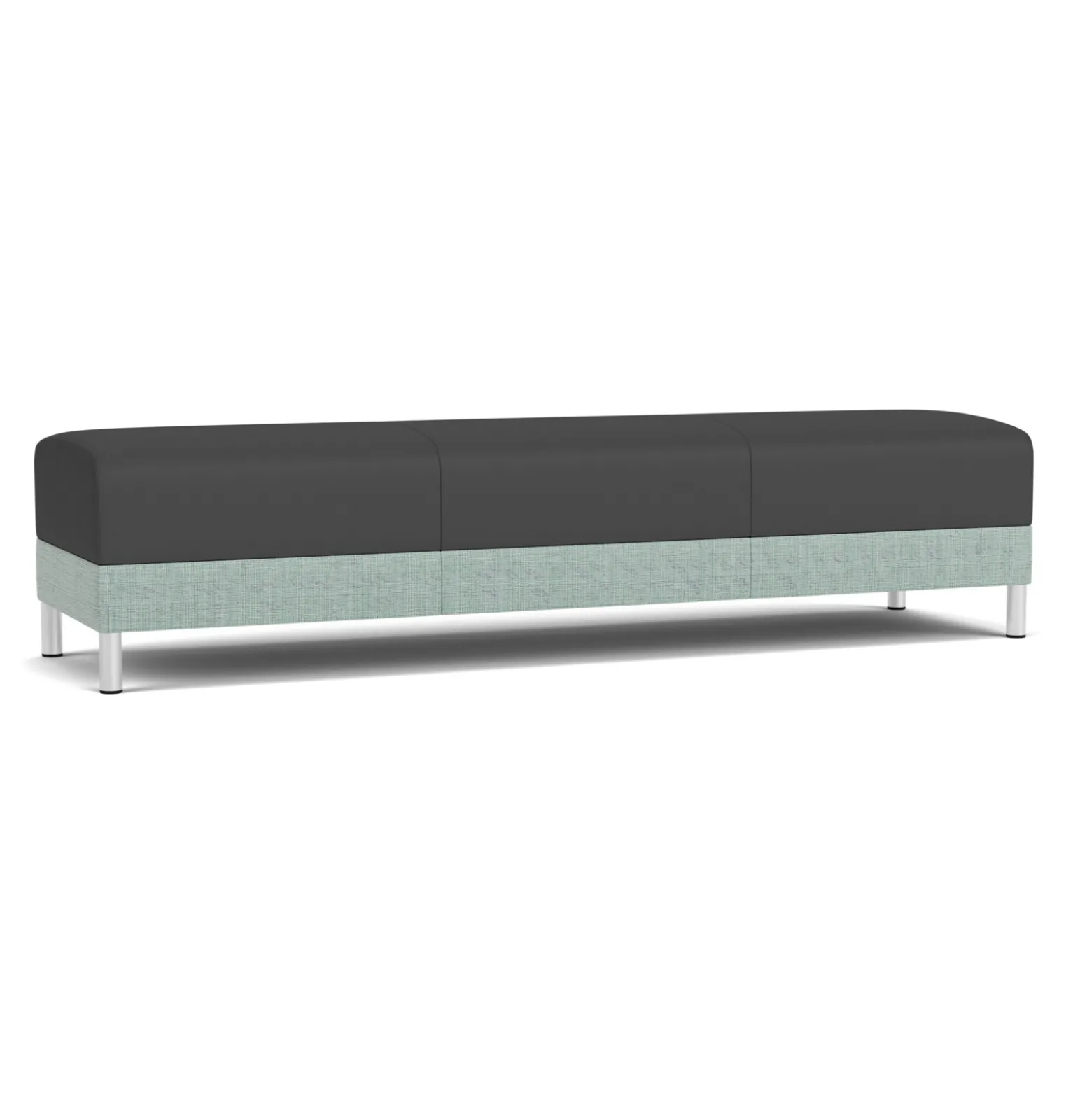 Social Three Seat Bench in Premium Upholstery
