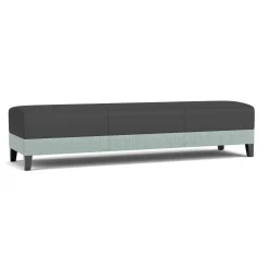 Social Three Seat Bench in Premium Upholstery